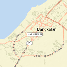Bangkalan Street Map