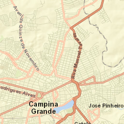 Campina Grande Street Map