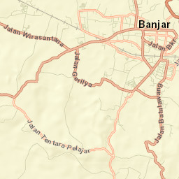Kota Banjar Street Map
