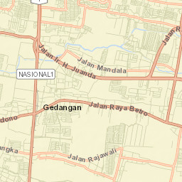 Gedangan Street Map