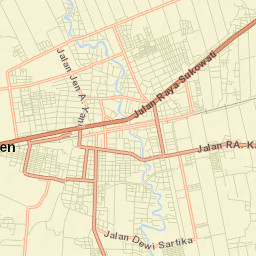 Sragen Street Map