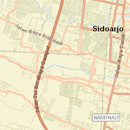 Kabupaten Sidoarjo Street Map
