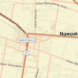 Nganjuk Street Map