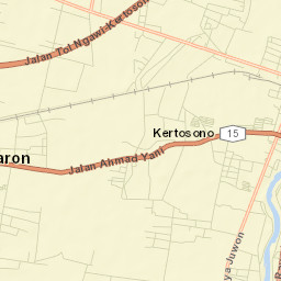 Kertosono Street Map