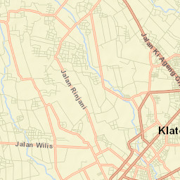 Klaten Street Map