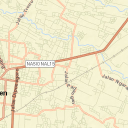 Kabupaten Klaten Street Map