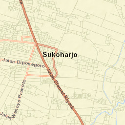 Kabupaten Sukoharjo Street Map