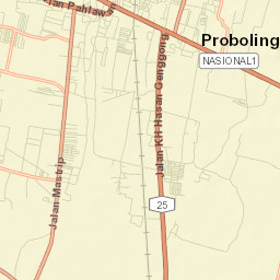 Kota Probolinggo Street Map