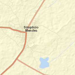 Simplício Mendes Street Map