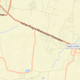 Kabupaten Gunung Kidul Street Map