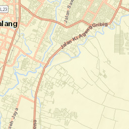 Kota Malang Street Map