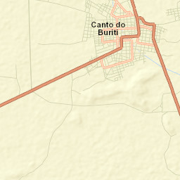 Canto do Buriti Street Map