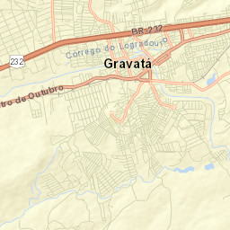 Gravatá Street Map