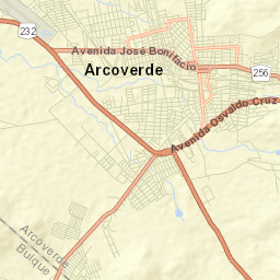 Arcoverde Street Map