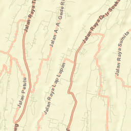 Kabupaten Gianyar Street Map