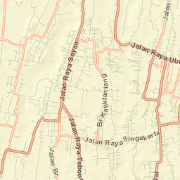 Ubud Street Map
