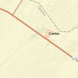 Caetés Street Map