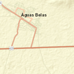 Águas Belas Street Map