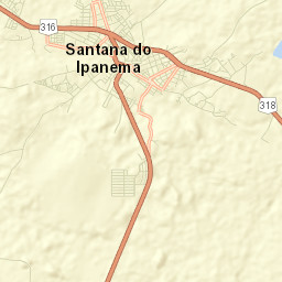 Santana do Ipanema Street Map