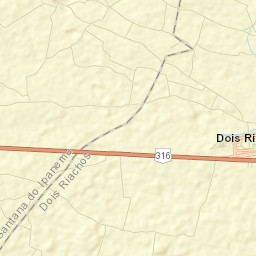 Dois Riachos Street Map