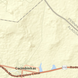Cacimbinhas Street Map