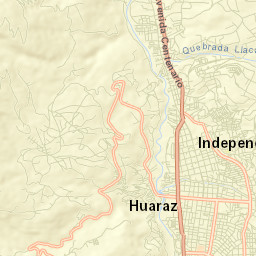 Huaraz Street Map