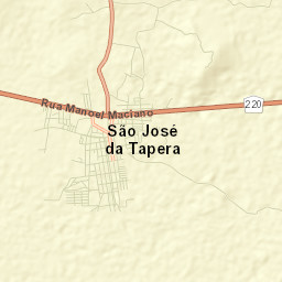 São José da Tapera Street Map