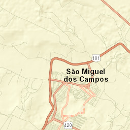 São Miguel dos Campos Street Map