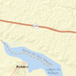 Barra de São Miguel Street Map