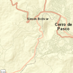 Cerro de Pasco Street Map