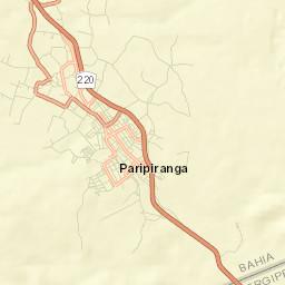 Paripiranga Street Map