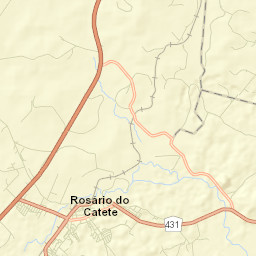 Rosário do Catete Street Map
