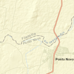 Ponto Novo Street Map