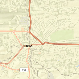 Likasi Street Map