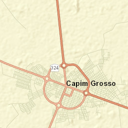 Capim Grosso Street Map