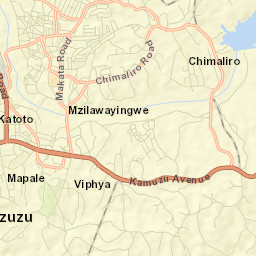 Mzuzu Street Map