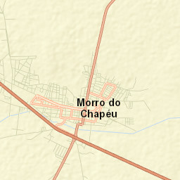 Morro do Chapéu Street Map