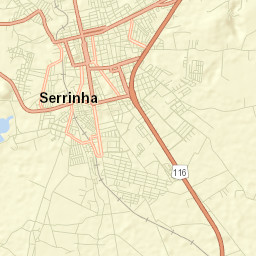 Serrinha Street Map