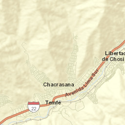 Asentamiento Humano Nicolas de Pierola Street Map