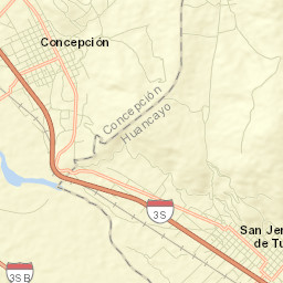 Concepción Street Map