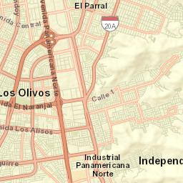Independencia Street Map