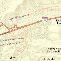Santa María Street Map