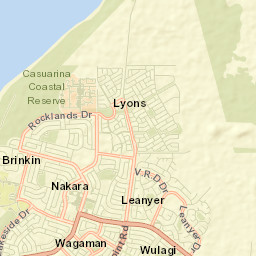 Leanyer Street Map