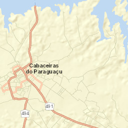 Cabaceiras do Paraguaçu Street Map