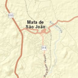 Mata de São João Street Map