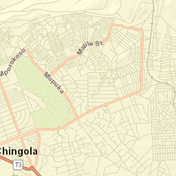 Chingola Street Map