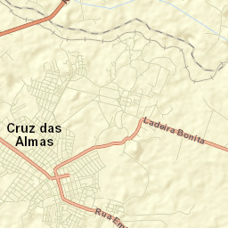 Cruz das Almas Street Map
