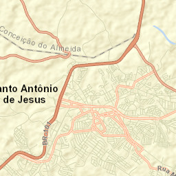 Santo Antônio de Jesus Street Map