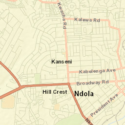 Ndola Street Map