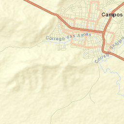 Campos Belos Street Map